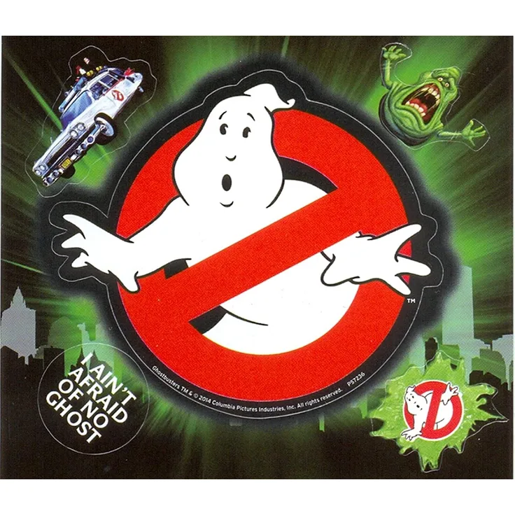 Ghostbusters AFPS7236 Vinyl-Aufkleber, Papier, Mehrfarbig, 10 x 12. 5 cm