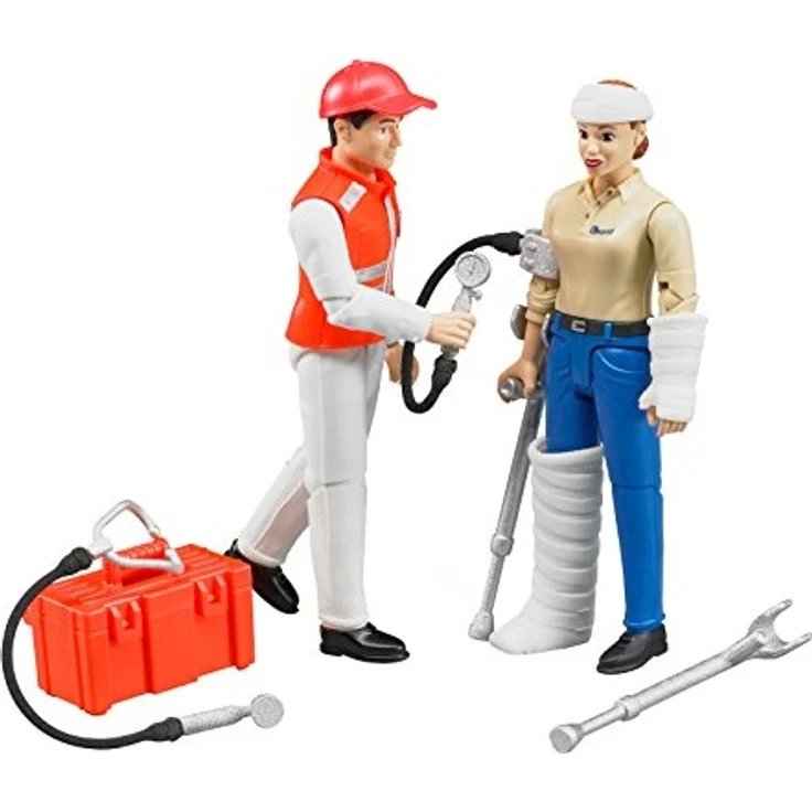 bruder 62710 Fahrzeug Figurenset Rettungsdienst, bunt - Preisvergleich – Bild 2