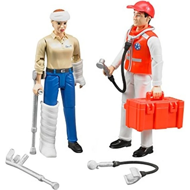 bruder 62710 Fahrzeug Figurenset Rettungsdienst, bunt - Preisvergleich – Bild 3