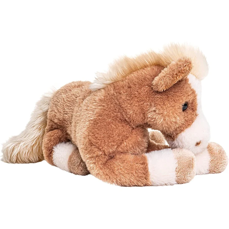 Uni-Toys - Pferd braun, liegend - superweich - 28 cm (Länge) - Bauernhoftier - Plüschtier, Kuscheltier, BH-13030 – Bild 3