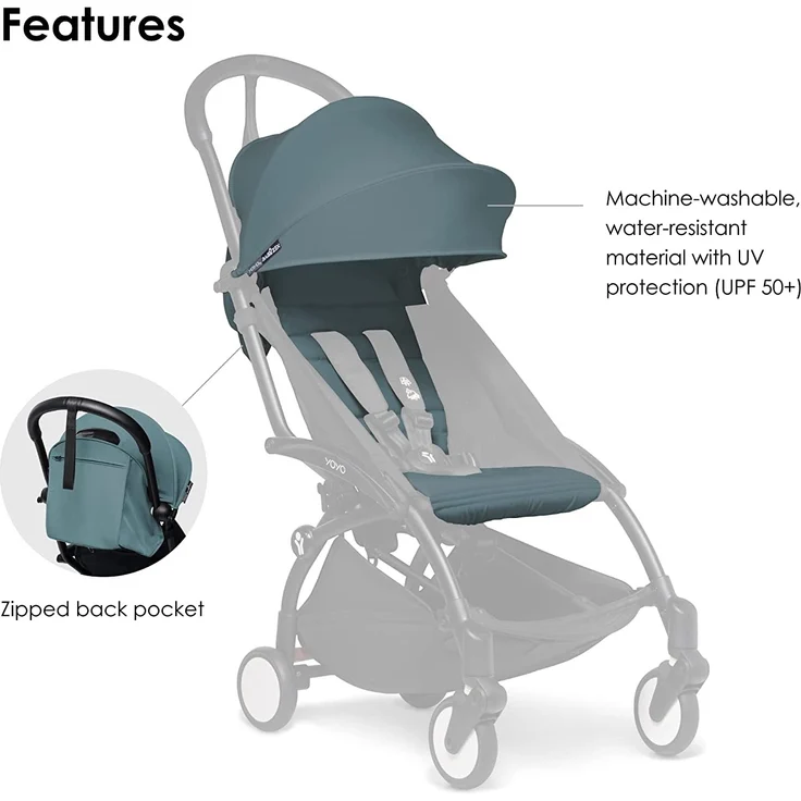 Babyzen YOYO+ 6+ Textilaufsatz, Aqua – Bild 4