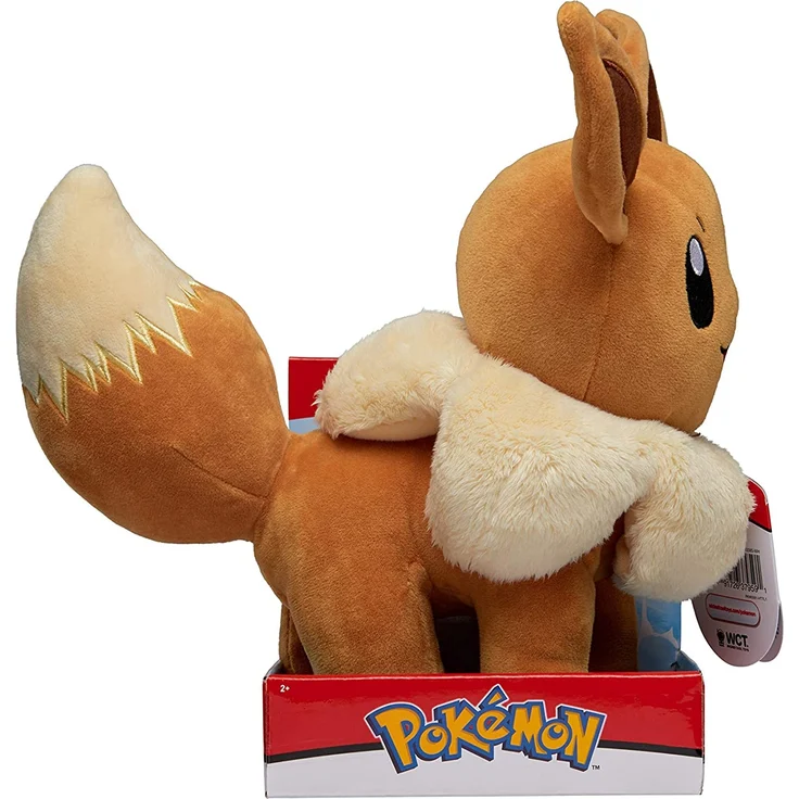 Wicked Cool Toys Pokemon Premium Plüschtier, Evoli, 27-30 cm – Bild 3