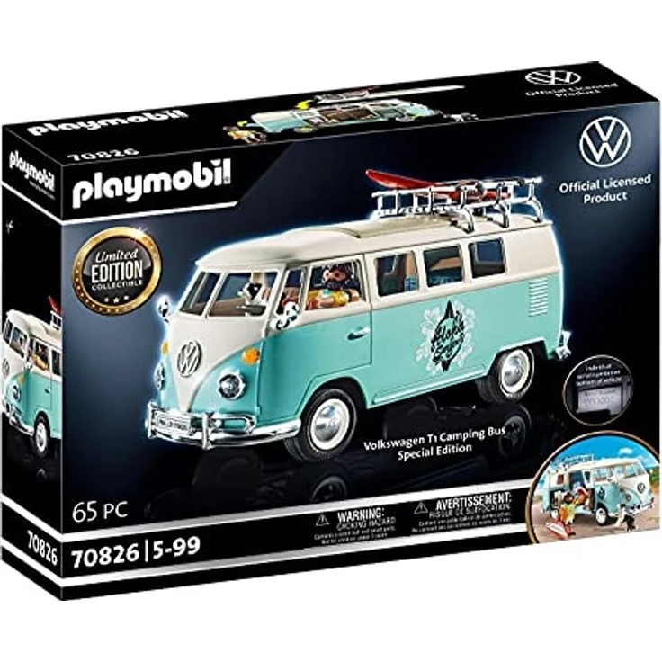 PLAYMOBIL Volkswagen 70826 'Volkswagen T1 Camping Bus - Special Edition', 64 Teile, ab 5 Jahren – Bild 1