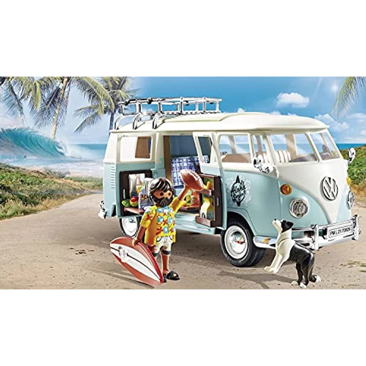 PLAYMOBIL Volkswagen 70826 'Volkswagen T1 Camping Bus - Special Edition', 64 Teile, ab 5 Jahren – Bild 6
