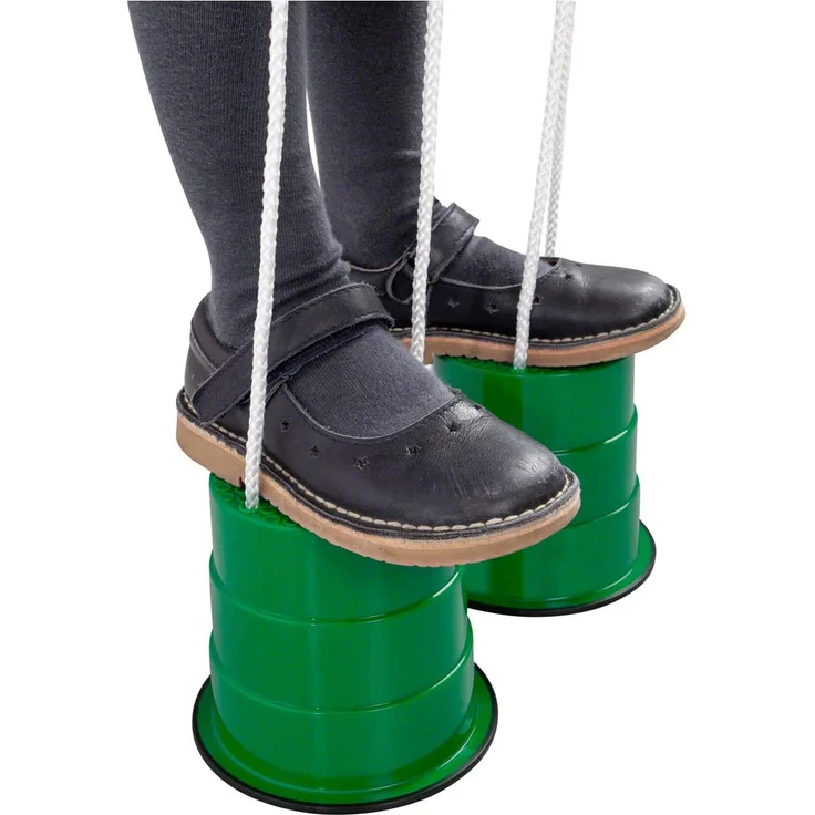 Sport-Tec Laufdollis, Laufdoll, Laufdollys, Laufdosen, Topfstelzen, Becherstelzen, Balance, Kindergarten, Kindersport, Grün – Bild 6