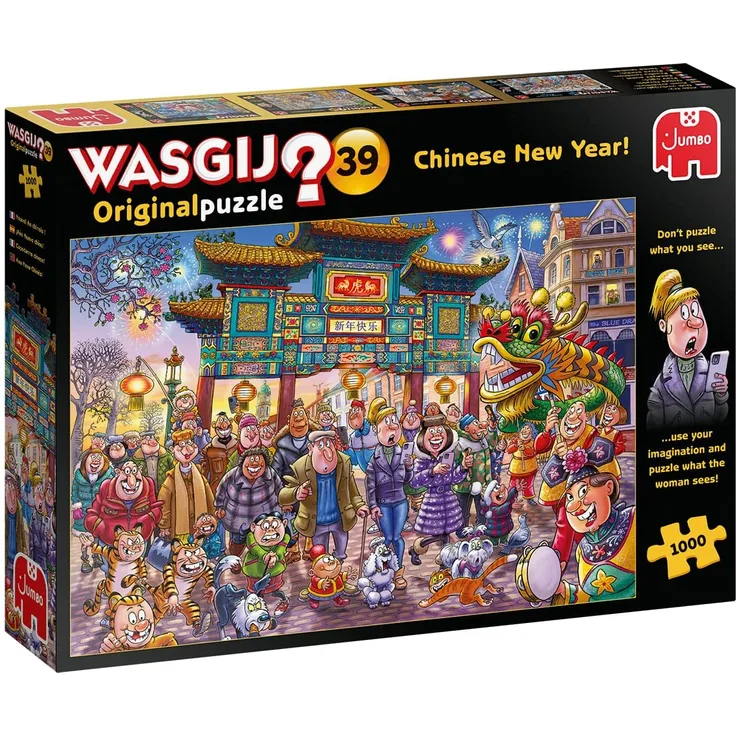 JUMBO 25011 Wasgij Original 39 Chinesisches Neujahr 1000 Teile Puzzle