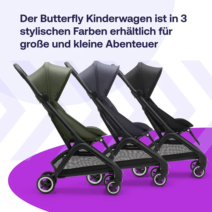 Bugaboo 'Butterfly' Kinderwagen Stormy Blue – Bild 7