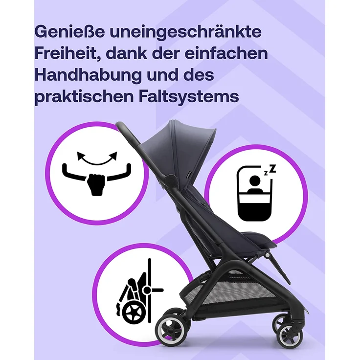 Bugaboo 'Butterfly' Kinderwagen Stormy Blue – Bild 5