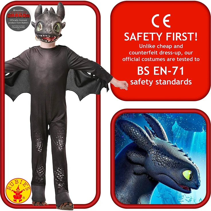 Rubies 3641470 Kostüm, Unisex-Kinder, schwarz – Bild 3