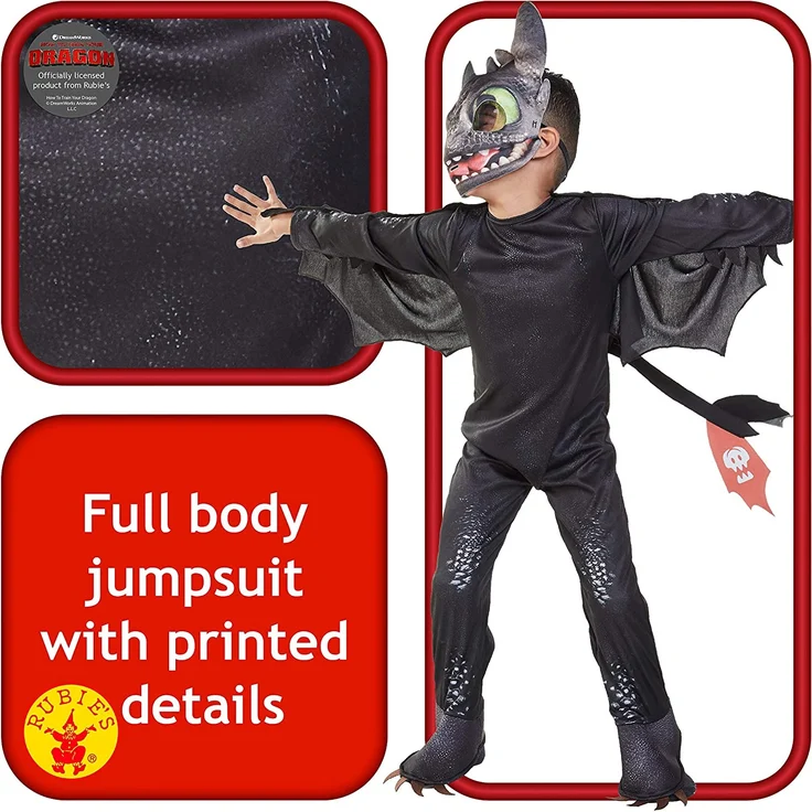 Rubies 3641470 Kostüm, Unisex-Kinder, schwarz – Bild 4