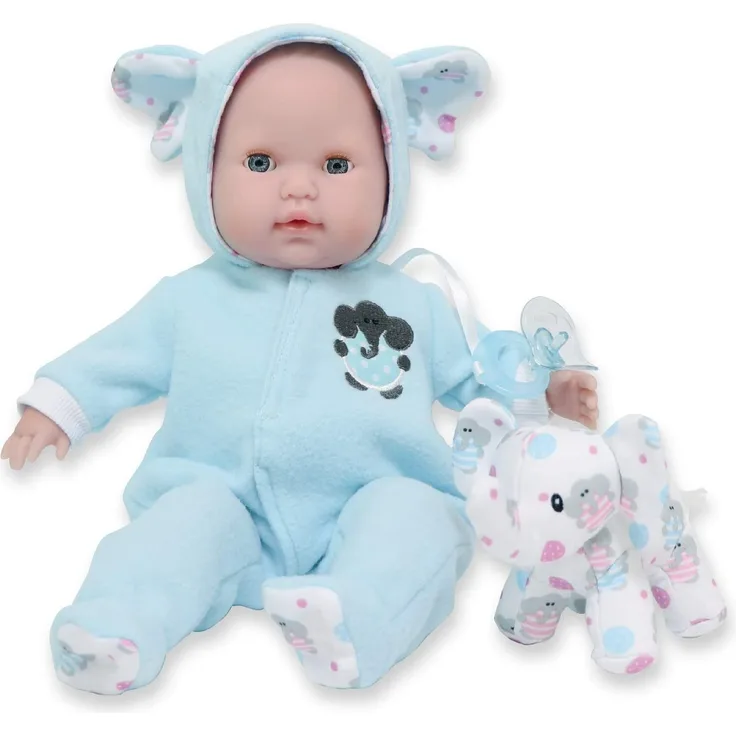 JC Toys Berenguer Boutique Puppen 38 cm Thema „Blauer Elefant“ blau