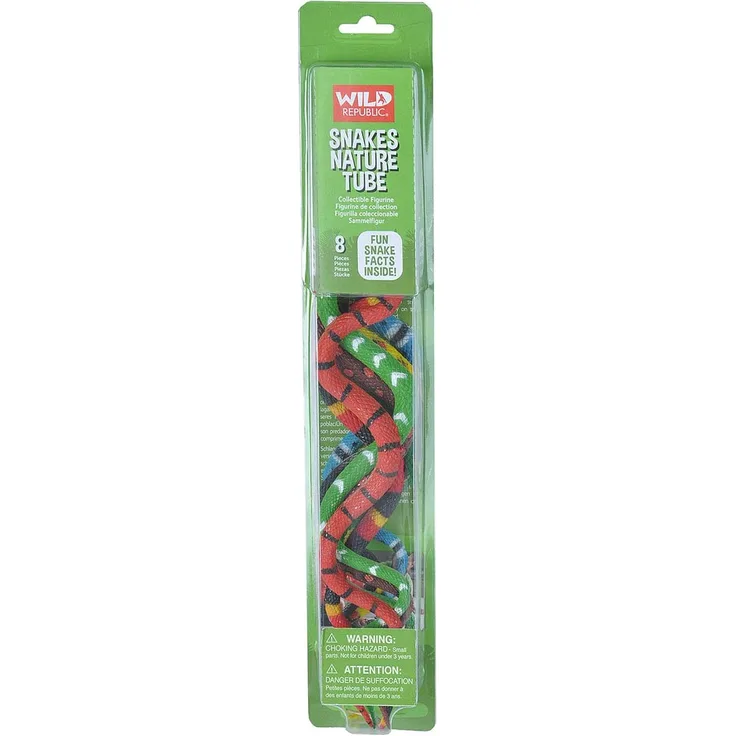 Wild Republic 12884 - Nature Tube Spielset, Schlangen, 32 cm