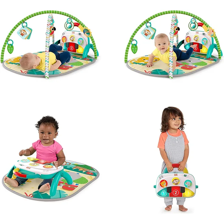 Bright Starts 4-in-1 Groovin' Kicks Piano & Drum Kick Spielezentrum
