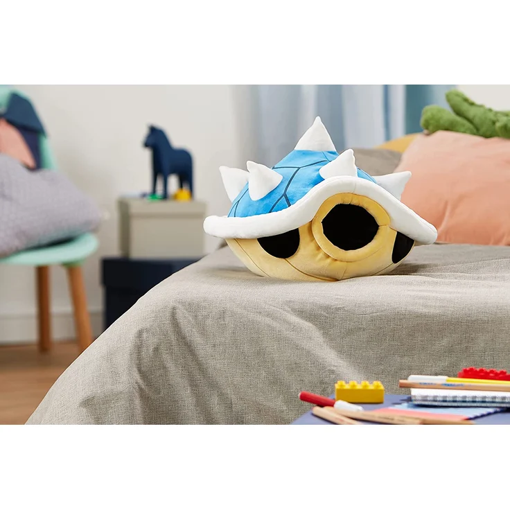 Nintendo Mario Kart Mocchi Mocchi Plüsch Spielzeug Stachi Panzer Kissen - 40 cm groß - blau – Bild 8