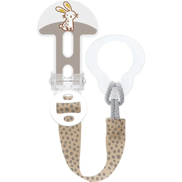 Mam Clip It! & Cover, Kette mit Schnullerhalter, neutral