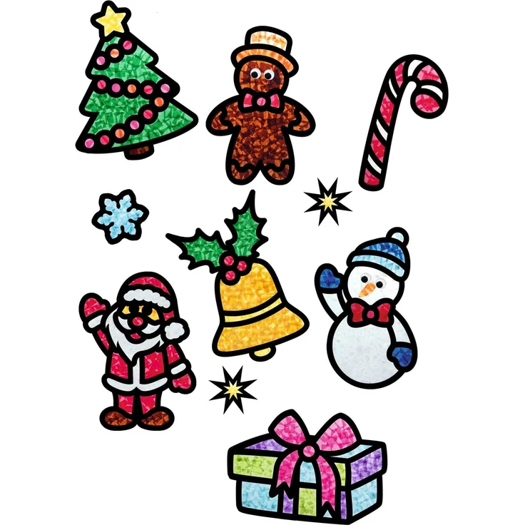 Fensterbild Bastelset, Suncatcher Weihnachten – Bild 2