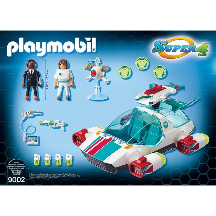 Playmobil SUPER4 FulguriX mit Agent Gene 9002 – Bild 3