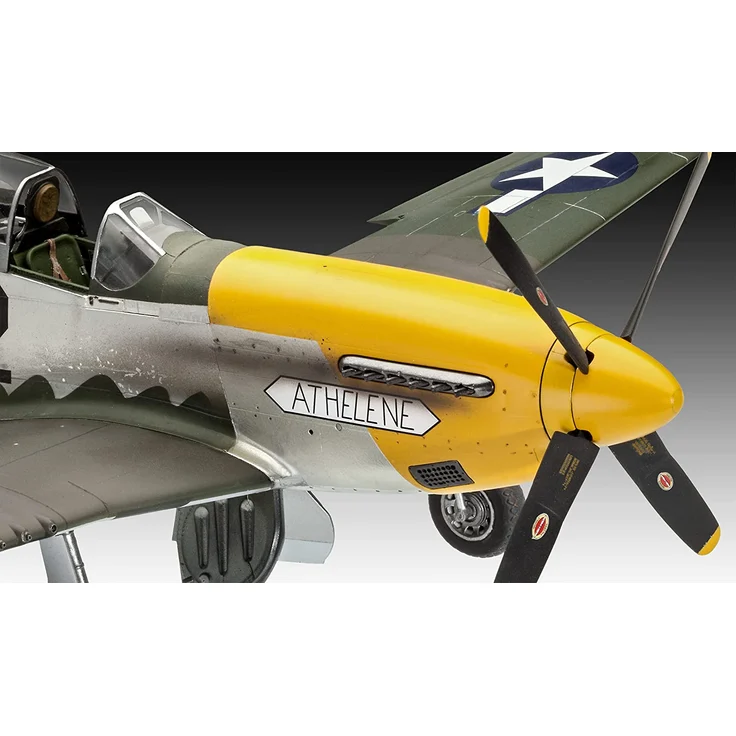 Revell 03944 03944-Modellbausatz Flugzeug 1:32-P-51D Mustang im Maßstab 1:32, Level 5, Orginalgetreue Nachbildung mit vielen Details – Bild 3