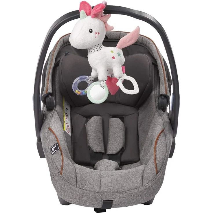 FEHN 057096 Activity-Einhorn mit Ring / Motorikspielzeug zum Aufhängen mit spannenden Anhängern zum Greifen und Geräusche erzeugen, für Babys und Kleinkinder ab 0+ Monaten – Bild 7