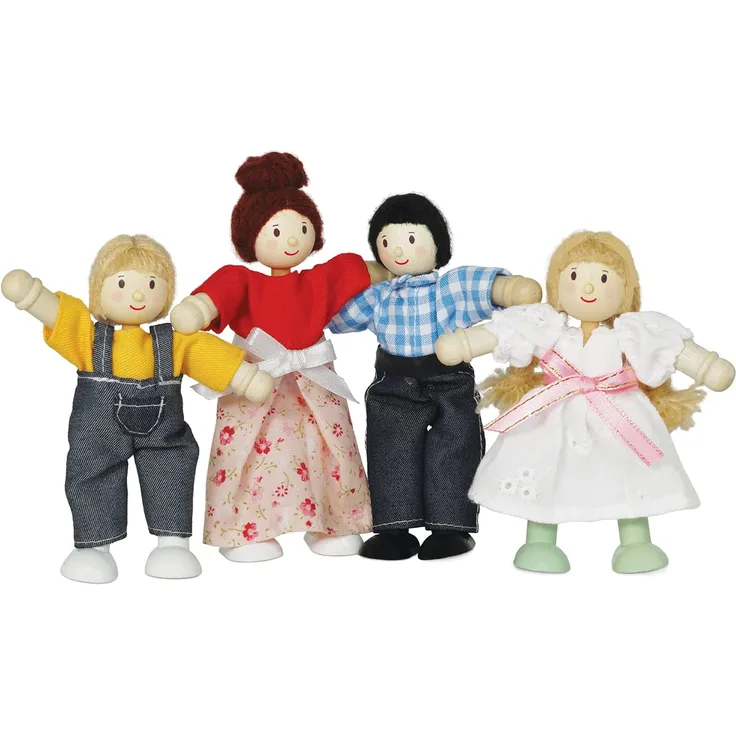 Le Toy Van P053 Dolls-DOLL Sets My Family of 4 Dolls