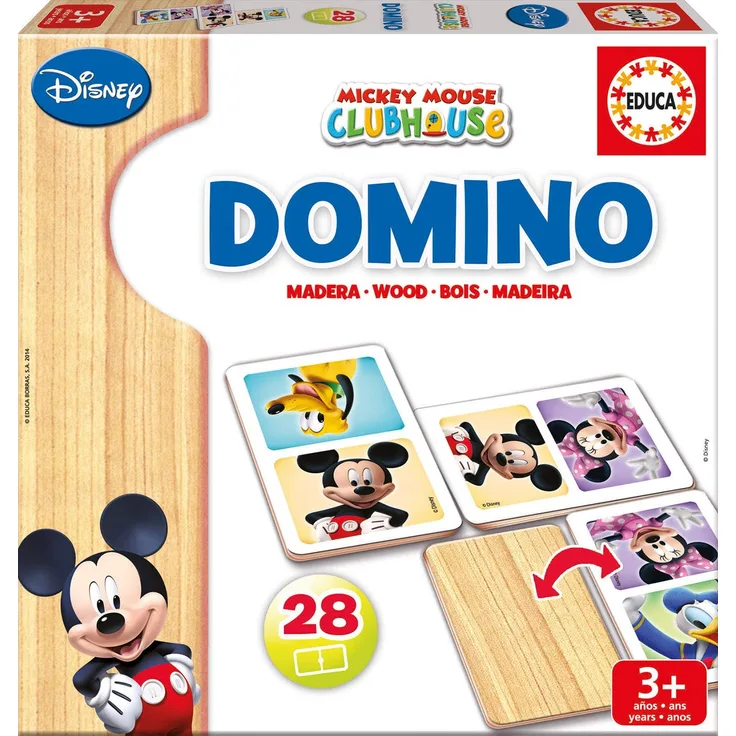 Educa 16037 - Lernspiel - Domino Mickey Minnie 28-Teilig