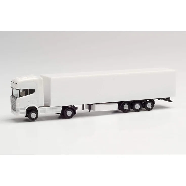 Herpa 013802 1:160 MiniKit Scania R TL Koffer-Sattelzug wei