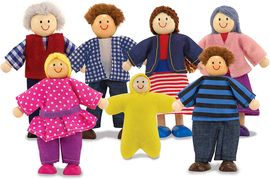 Melissa & Doug Wooden Doll Family