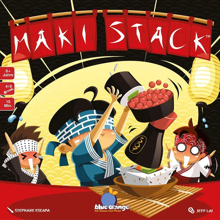 Blue Orange BLO0012 Maki Stack, Geschicklichkeits-Spiel Asmodee – Bild 2