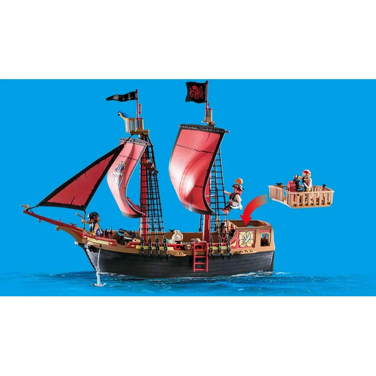 Playmobil Pirates 70411 'Totenkopf-Kampfschiff', 132 Teile, ab 5 Jahren - Preisvergleich – Bild 5