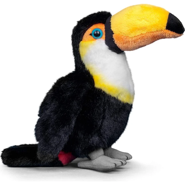 Animigos Plüschtier Tukan, Stofftier im realistischen Design, kuschelig weich, ca. 22 cm groß – Bild 2