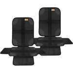 Sitzschoner Auto Kindersitz, 2 Stück Autositzschoner Isofix, Rutschfeste Autositz-Schutz-Unterlage, Rücksitzschoner für Babyschale, Kindersitz und Haustiere