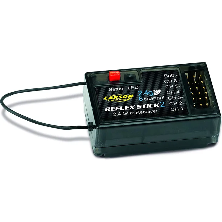 Carson 500501537 Empfänger REFLEX Stick II 6 Kanal 2. 4G