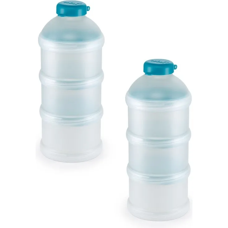 NUK 10256342 Milchpulver-Portionierer, 6er Pack (2 x 3er Pack), petrol