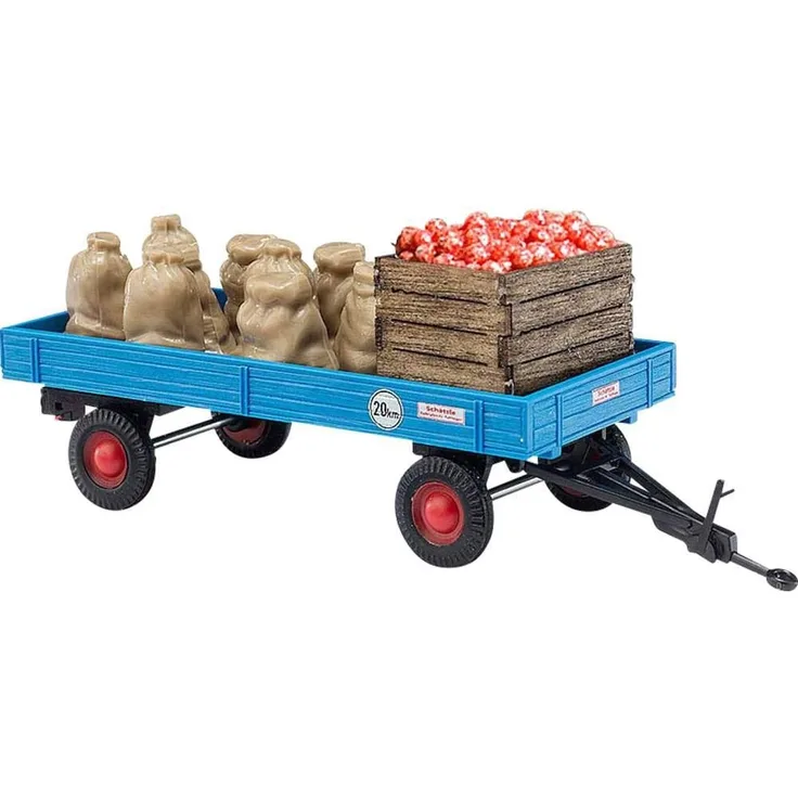 Busch 44995 H0 Anhänger mit Apfelladung
