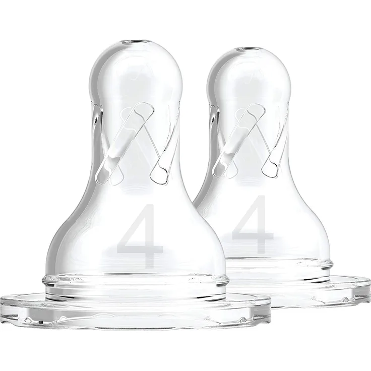 Dr.Brown 's Options – schmaler Sauger für Babyflaschen +9 meses durchsichtig