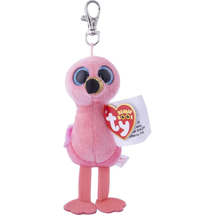 TY Key Clip Flamingo Gilda (Beenie Boo's), Plüsch, can 5x5x9 cm – Bild 2