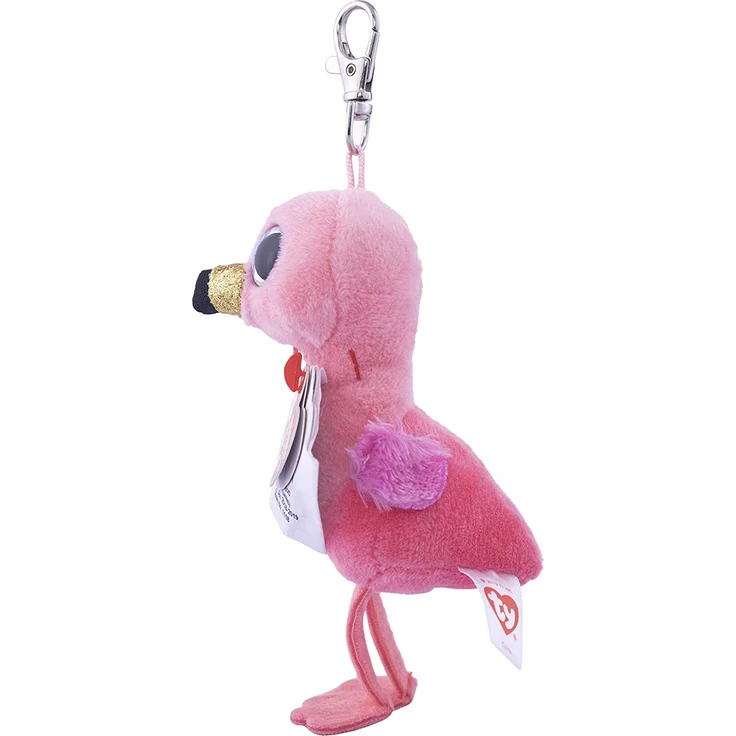 TY Key Clip Flamingo Gilda (Beenie Boo's), Plüsch, can 5x5x9 cm – Bild 4