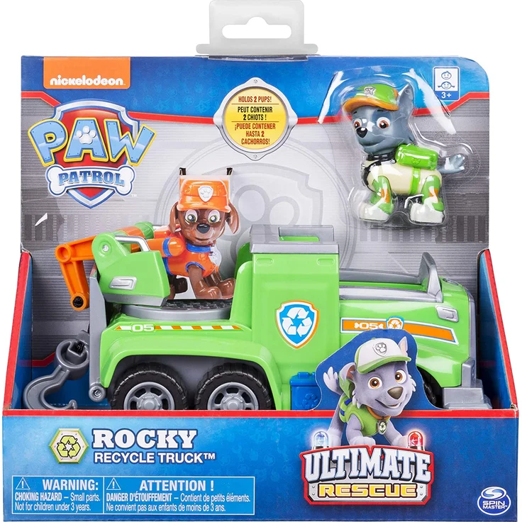 PAW Patrol 6053378 - Ultimate Rescue Basis Fahrzeug mit Figur - Rocky – Bild 2
