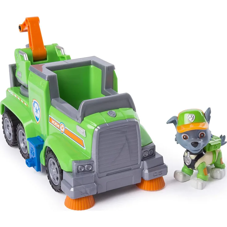 PAW Patrol 6053378 - Ultimate Rescue Basis Fahrzeug mit Figur - Rocky
