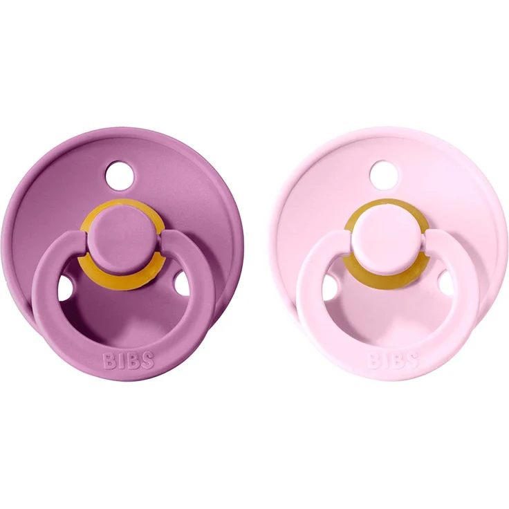 Bibs Naturkautschuk Schnuller BPA Baby Rosa/Lavendel 0-6 Monate Baby – Bild 2