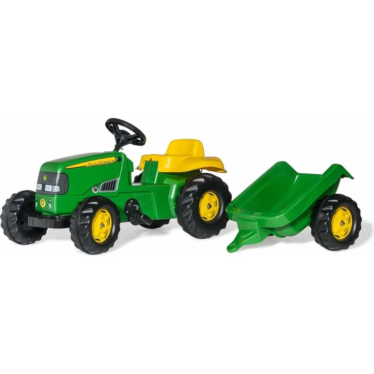 Rolly Toys 012190 - rollyKid John Deere (mit Anhänger, Drehschemellenkung, Alter 2,5 - 5 Jahre, Heckkupplung) – Bild 1