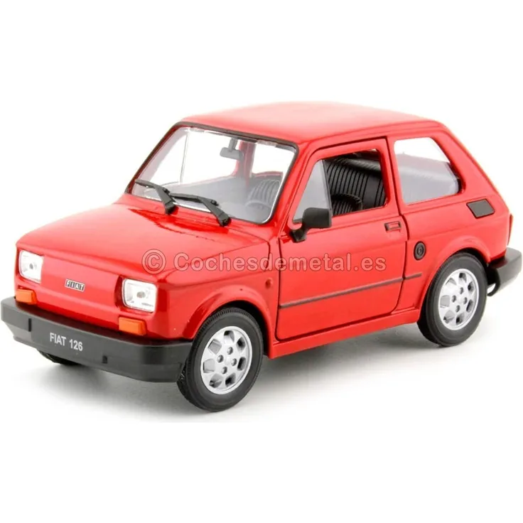 Welly 24066 Fiat 126 rot Maßstab 1:24 Modellauto
