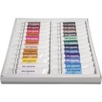 Rayher Hobby 38919000 Ölfarben-Set, 24 Farben, je Tube 12 ml, ideal für Keilrahmen, Leinwand, Malkarton, für Anfänger und Künstler