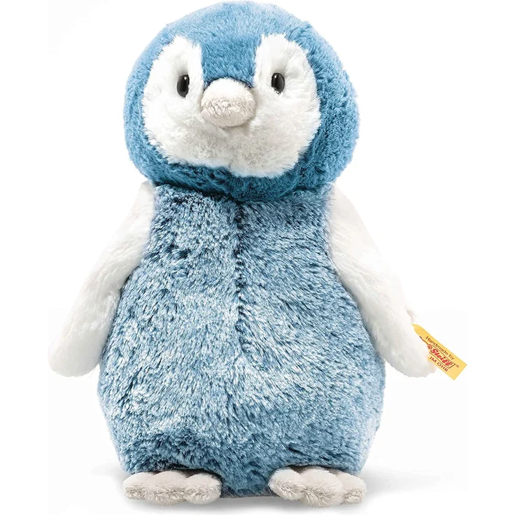 Steiff 63930 Original Plüschtier Pinguin Soft Cuddly Friends Paule, Kuscheltier ca. 22 cm, Markenplüsch Knopf im Ohr“, Schmusefreund für Babys von Geburt an, blau, weiß – Bild 1