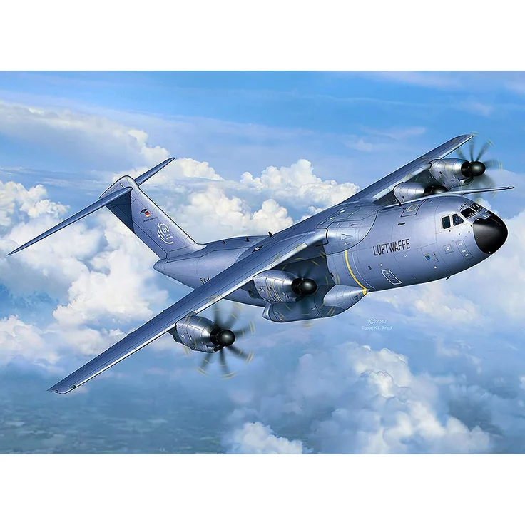 Revell REV-03929 Airbus A400M Atlas, Flugzeugmodellbausatz 1:72, 64,4 cm 03929, unlackiert – Bild 9