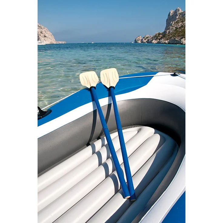 Sevylor Schlauchboot Caravelle KK65 für 2 Personen inkl. 2 Ruder und Fußpumpe blau 228 cm – Bild 3
