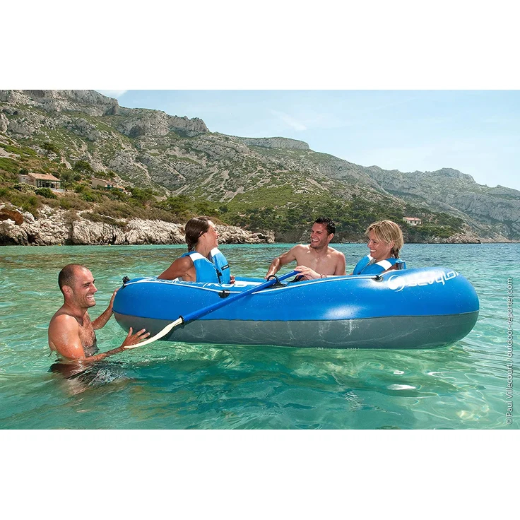 Sevylor Schlauchboot Caravelle KK65 für 2 Personen inkl. 2 Ruder und Fußpumpe blau 228 cm – Bild 10