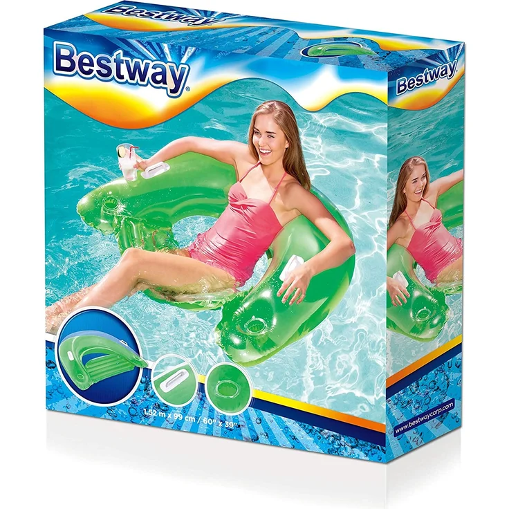 Bestway Schwimmsitz 'Lazy Lounge', sortiert 152 x 99 cm – Bild 4