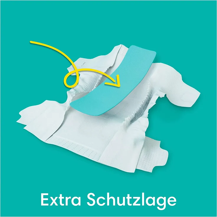 Pampers - Baby-Dry Windeln, Gr. 4+ Monatsbox, 1er Pack (1 x 152 Stück) – Bild 3