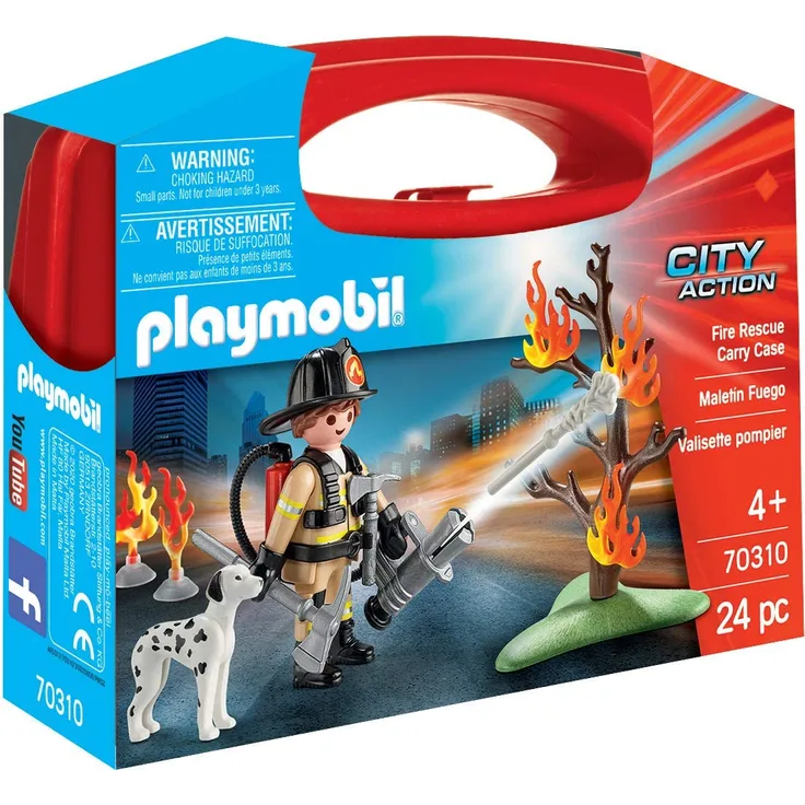 Playmobil City Action - Feuerwehrrettung mit Koffer
